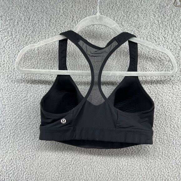 Lululemon Athletica Black Speed Up Bra Athletic High Support for C/D Cup size 8 - Picture 2 of 7